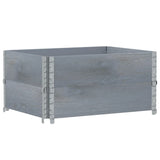 Garden Planter Grey 80x60 cm Solid Wood Pine 3295841