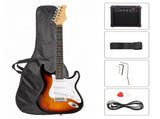 GST Stylish Electric Guitar Kit with Black Pickguard Sunset Color 33622509