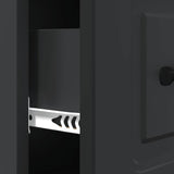 Drawer Cabinet Black 66 x 34.5 x 87 cm Engineered Wood 895756