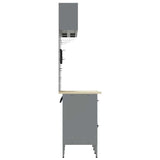 Work Cabinet Set with Drawer with Storage Manual 8 pcs Red 3321457