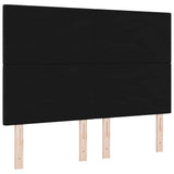 Headboard Height Adjustable with Headboard Black 160 cm Fabric 3337836