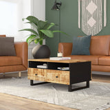 Coffee Table 80x54x40 cm Solid Wood Mango&Engineered Wood 351954