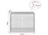 Gabion with 3.5 mm Wire and 5x5 cm Mesh 100x100x100 cm 3462428