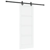 Sliding Door ORKDAL White 78 x 211 cm Solid Pine Wood 3333641