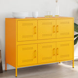 Sideboard Mustard Yellow 100.5x39x79 cm Steel 843099