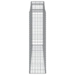 Arched Gabion Baskets 13 pcs 300x50x180/200 cm Galvanised Iron 3146784