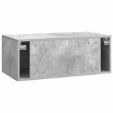Wall-Mounted TV Cabinet Concrete Grey 78.5 x 41 x 30 cm 899028
