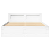 Bed Frame with Headboard without Mattress White 140x190 cm 3295590