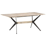 Dining Table 180x90x76 cm Solid Mango Wood 321688