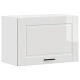 Kitchen Wall Cabinet Porto High Gloss White Engineered Wood 854079