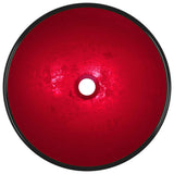 Basin Tempered Glass 42x14 cm Red 345266