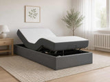 Electric Adjustable Bed Frame Dark Grey 200 x 90 x 33.5 cm 42037300