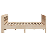 Bed Frame without Mattress 200x200 cm Solid Wood Pine 3306993