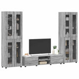 TV Cabinet Set FLORIN 3 pcs Grey Sonoma Engineered Wood 3397990