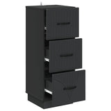 Drawer Cabinet Black 33 x 34.5 x 87 cm Engineered Wood 895306