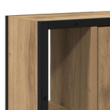 Bathroom Mirror Cabinet Artisan Oak 60x16x60 cm Engineered Wood 862227