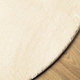 Rug HUARTE Short Pile Soft and Washable Cream 160 cm 375049
