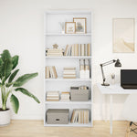 Book Cabinet White 80x30x189 cm Engineered Wood 3314669