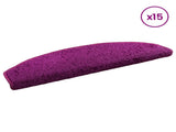 Self-adhesive Stair Mats 15 pcs Violet 80 x 24.5 x 3.5 cm 42038656