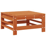 Garden Footrest Solid Pine Wood Wax Brown Pine 865636