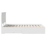 Bed Frame with Drawer with Headboard Manual Engineered Wood 3410334