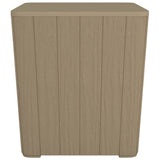 Garden Table with Removable Lid Light Brown Polypropylene 364153