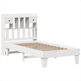 Bed Frame without Mattress White 90x200 cm Solid Wood Pine 3308853