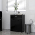 ZNTS Bathroom Cabinet Black 60x33x80 cm Engineered Wood 805025