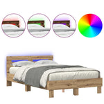 Bed Frame Artisan oak 120 x 200 cm Engineered wood 3333949