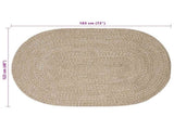 Area Rugs White 122 x 183 cm Jute 42010651