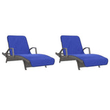 Beach Towels 2 pcs Royal Blue 75x200 cm Fabric 400 GSM 362678