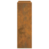 Plant Stand 2 pcs Rusty 24 x 24 x 75 cm Weathering Steel 865826