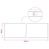 Balcony Privacy Screen 200 x 1000 cm Fabric with PU Coated 42036541