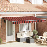 Retractable Awning Orange 400 x 200 cm Fabric 3329810