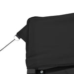 Foldable Party Tent Pop-Up with 4 Sidewalls Black 4005030