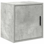 ZNTS Garage Cabinets 2 pcs Concrete Grey Engineered Wood 3328299