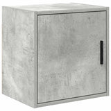 ZNTS Garage Cabinets 2 pcs Concrete Grey Engineered Wood 3328299