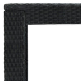 5 Piece Garden Bar Set with Cushions Poly Rattan Black 3095405