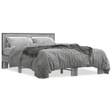 Bed Frame without Mattress Grey Sonoma 140x190 cm 3280115
