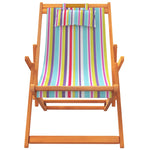 ZNTS Folding Beach Chairs 2 pcs Multicolour Fabric 3214483