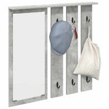 Wall-Mounted Coat Rack with Shelf Concrete grey 84 x 10 x 80 cm 874494