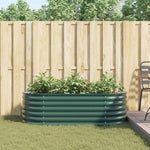 Garden Raised Bed Green 160 x 80 x 44 cm Steel 42008130
