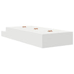 Storage Bed Frame White 236.5 x 90 x 31.5 cm Engineered wood 3335613