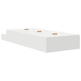 Storage Bed Frame with Drawer White 100 cm Engineered Wood 3335613