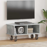 TV Stand Concrete Grey 68.5 x 35 x 35 cm Engineered Wood 891043