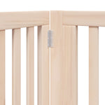 Dog Gate with Door Foldable 6 Panels 480 cm Poplar Wood 3155669
