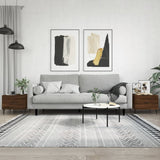 Coffee Tables 2 pcs Brown Oak 50x50x40 cm Engineered Wood 829443