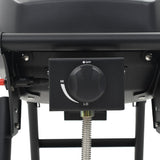 Portable Gas BBQ Grill with Cooking Zone Black 44276