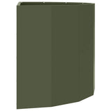 Planter Olive Green 90 x 45 x 50 cm Steel 883713
