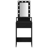 Dressing Table Black 50 x 41 x 140 cm Engineered Wood 865155
